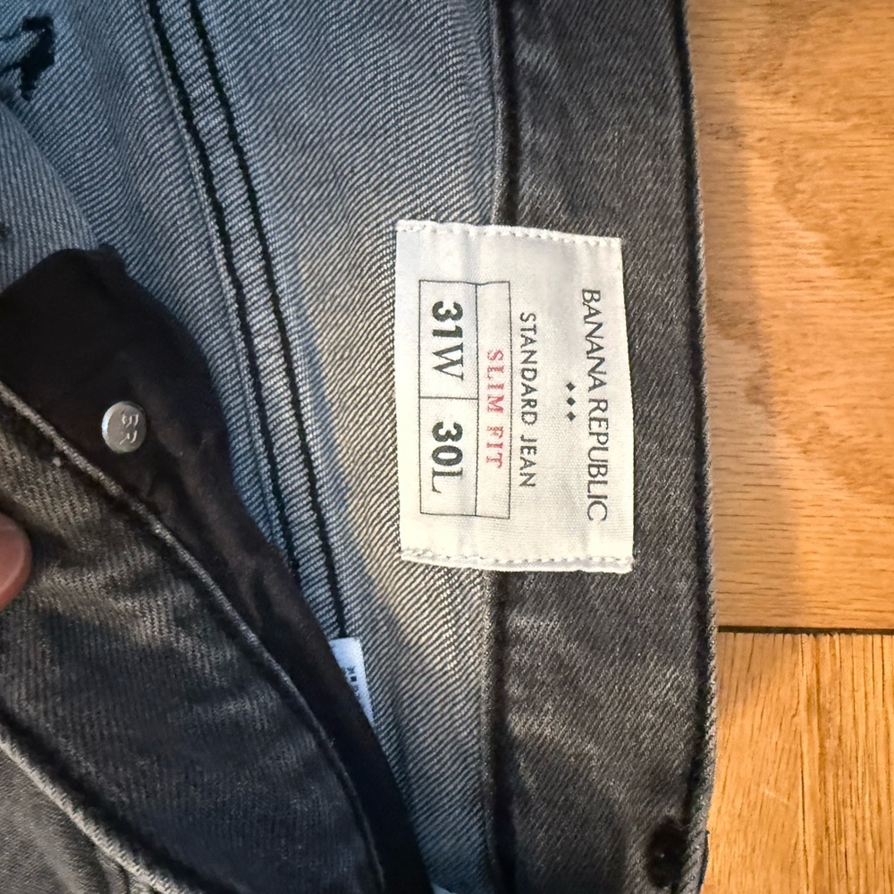 Banana Republic Men's Slim Fit Jeans in Gray